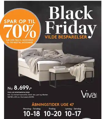 SengeSpecialisten Viva lux kontinentalseng tilbud