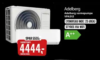 Skousen Adelberg varmepumpe vpa312 tilbud