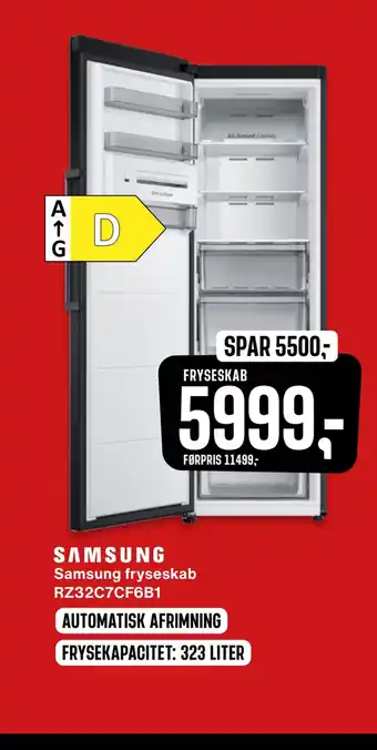 Skousen Samsung fryseskab rz32c7cf6b1 tilbud