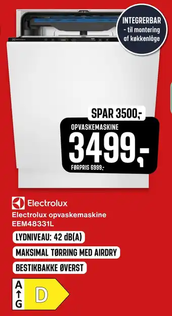 Skousen Electrolux opvaskemaskine eem48331l tilbud