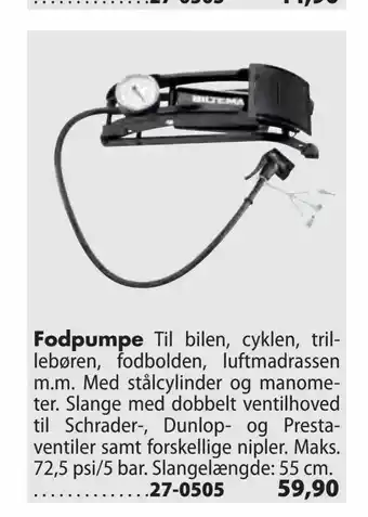 Fodpumpe