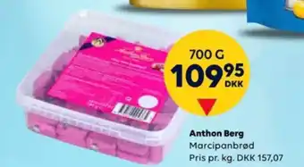 Scandlines Anthon berg marcipanbrød tilbud