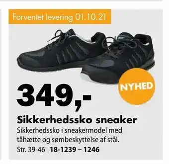 Biltema Sikkerhedssko sneaker tilbud