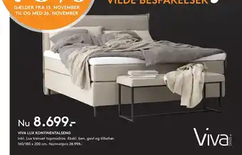 SENG Viva lux kontinentalseng tilbud