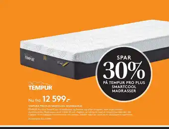 SENG Tempur pro plus smartcool skummadras tilbud