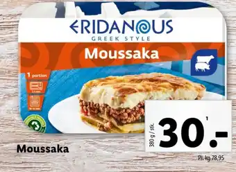 Lidl Eridanous moussaka tilbud