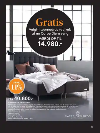 SENG Carpe diem malö boxmadras tilbud