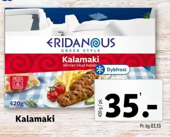 Lidl Eridanous kalamaki tilbud