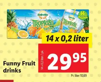 Lidl Solevita læskedrik tropical tilbud