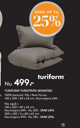 SENG Turiform turistripa sengetøj tilbud