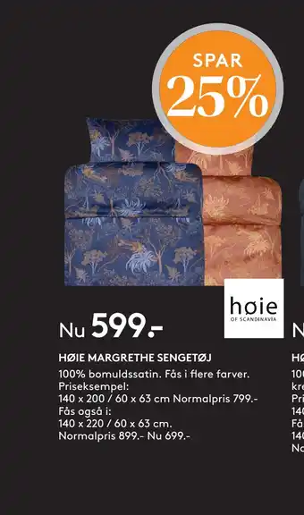 SENG Høie margrethe sengetøj tilbud