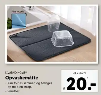 Lidl Livarno opvaskemåtte tilbud