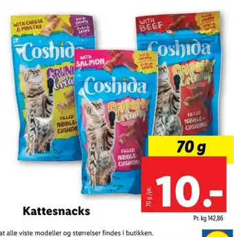 Lidl Coshida kattesnacks tilbud