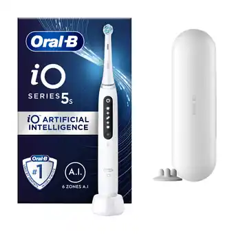 Power Oral-b io series 5s elektrisk tandbørste, quiet white tilbud