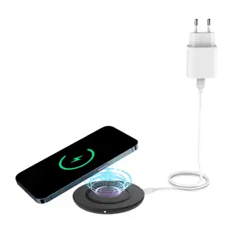 Power Dacota platinum trådløs oplader 15 w kit, sort tilbud