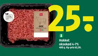 Coop 365 Hakket oksekød 4-7% tilbud