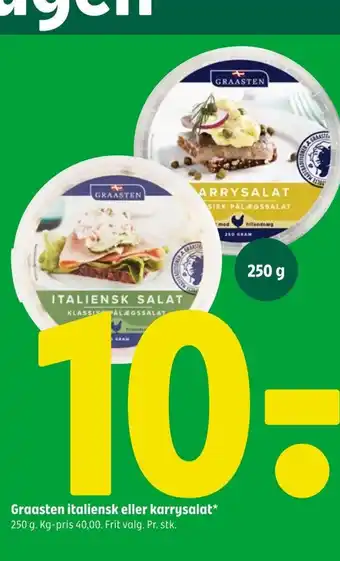 Coop 365 Graasten italiensk eller karrysalat tilbud