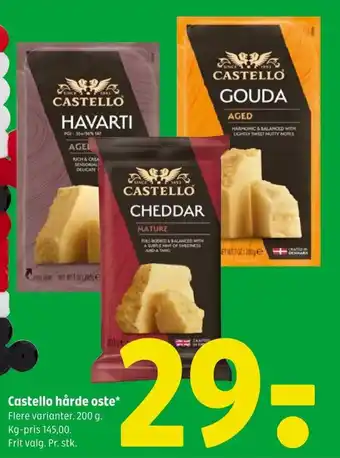 Castello hårde oste