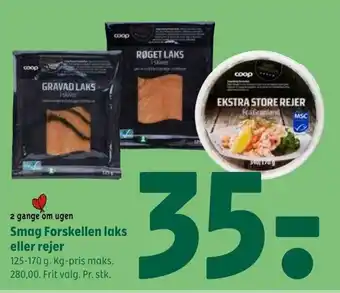 Coop 365 Smag Forskellen laks eller rejer tilbud