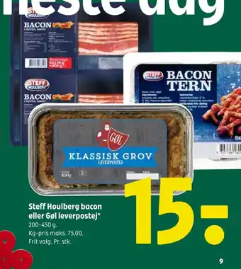 Coop 365 Steff Houlberg bacon eller Gøl leverpostej tilbud