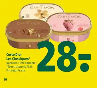 Coop 365 Carte D'or Les Classiques tilbud