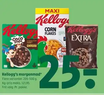 Coop 365 Kellogg's morgenmad tilbud