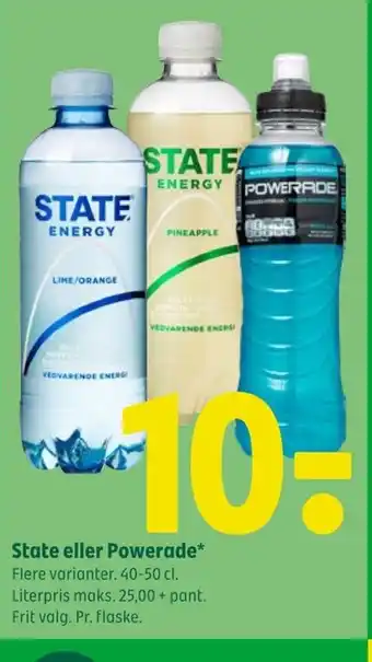 Coop 365 State eller Powerade tilbud