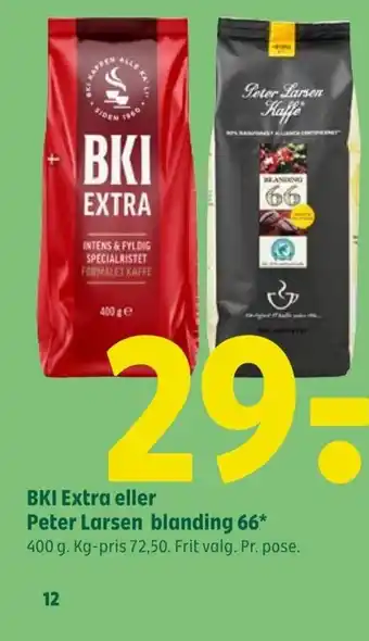 Coop 365 BKI Extra eller Peter Larsen blanding 66 tilbud