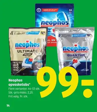 Coop 365 Neophos opvasketabs tilbud