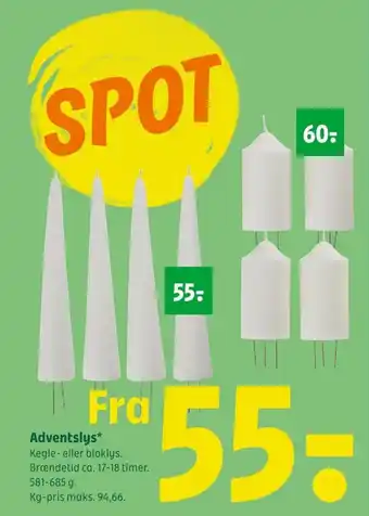 Coop 365 Adventslys tilbud