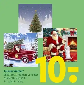 Coop 365 Juleservietter tilbud