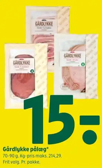 Coop 365 Gårdlykke pålæg tilbud