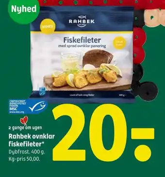 Coop 365 Rahbek ovnklar fiskefileter tilbud