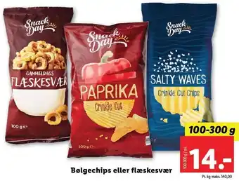 Lidl Bølgechips eller flæskesvær tilbud