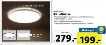 Lidl Livarno home - led-loftlampe tilbud
