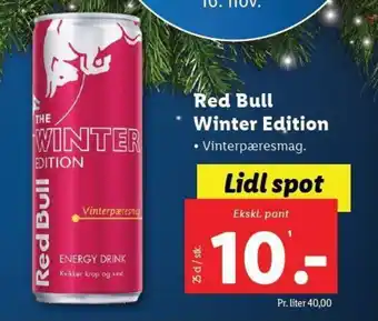Lidl Red Bull Winter Edition tilbud