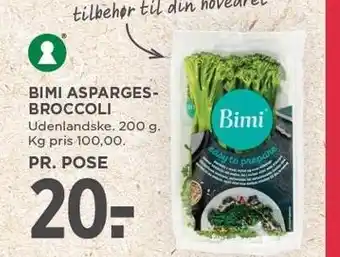 MENY Bimi asparges-broccoli tilbud