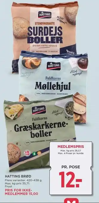 MENY Hatting brød tilbud
