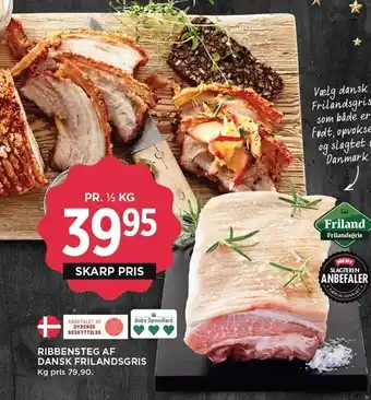 MENY Ribbensteg af dansk frilandsgris tilbud