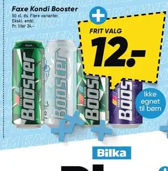 Bilka Faxe kondi booster tilbud