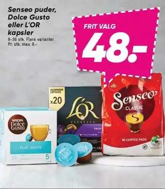 Bilka Senseo puder, dolce gusto eller l'or kapsler tilbud