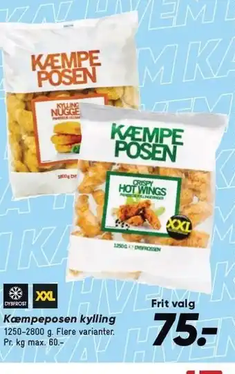 Bilka Kæmpeposen kylling tilbud