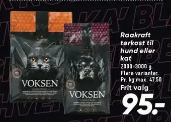 Bilka Raakraft tørkost til hund eller kat tilbud