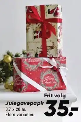 Bilka Julegavepapir tilbud