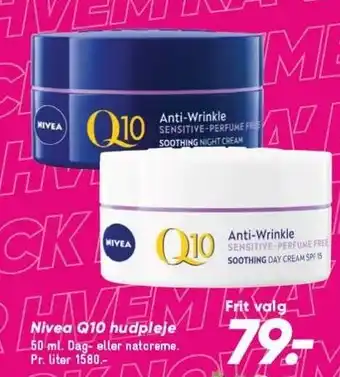 Bilka Nivea q10 hudpleje tilbud