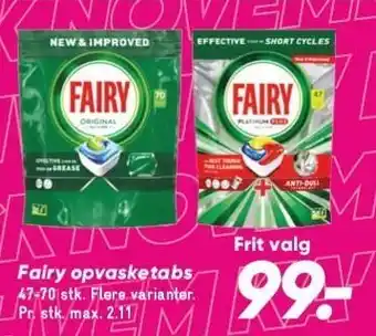 Bilka Fairy opvasketabs tilbud