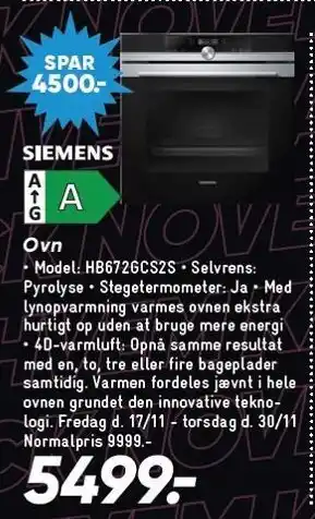 Bilka Siemens ovn tilbud