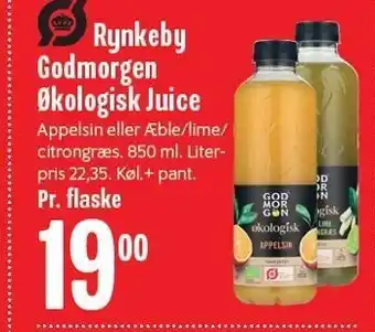 Min Købmand Rynkeby godmorgen økologisk juice tilbud