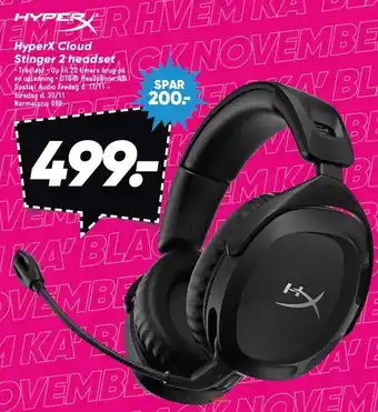 Hyperx cloud stinger 2 headset