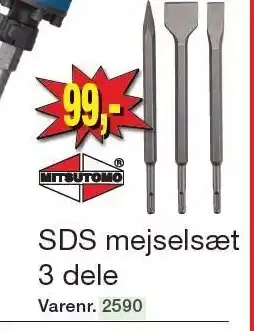 Harald Nyborg Mitsutomo sds mejselsæt 3 dele tilbud